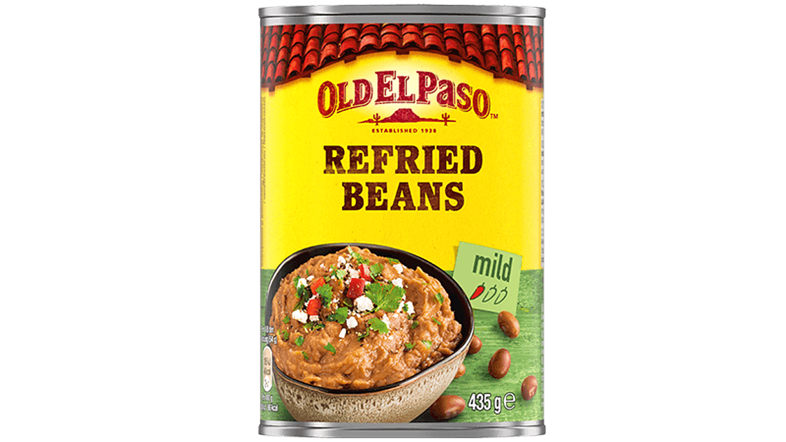 Refried Beans Eingekochte Pintobohnen Old El Paso